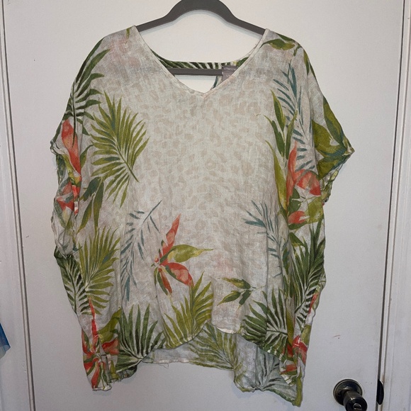 Chico's Jackets & Blazers - Chico’s V-Neck Floral Poncho / Shawl